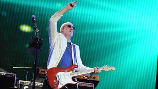 Pete Townshend of The Who performs live
