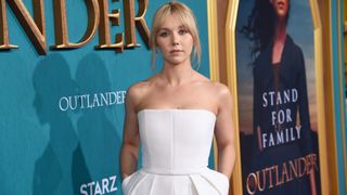 Karen Pirie star Lauren Lyle at the STARZ Outlander Season 5 Premiere in 2020.