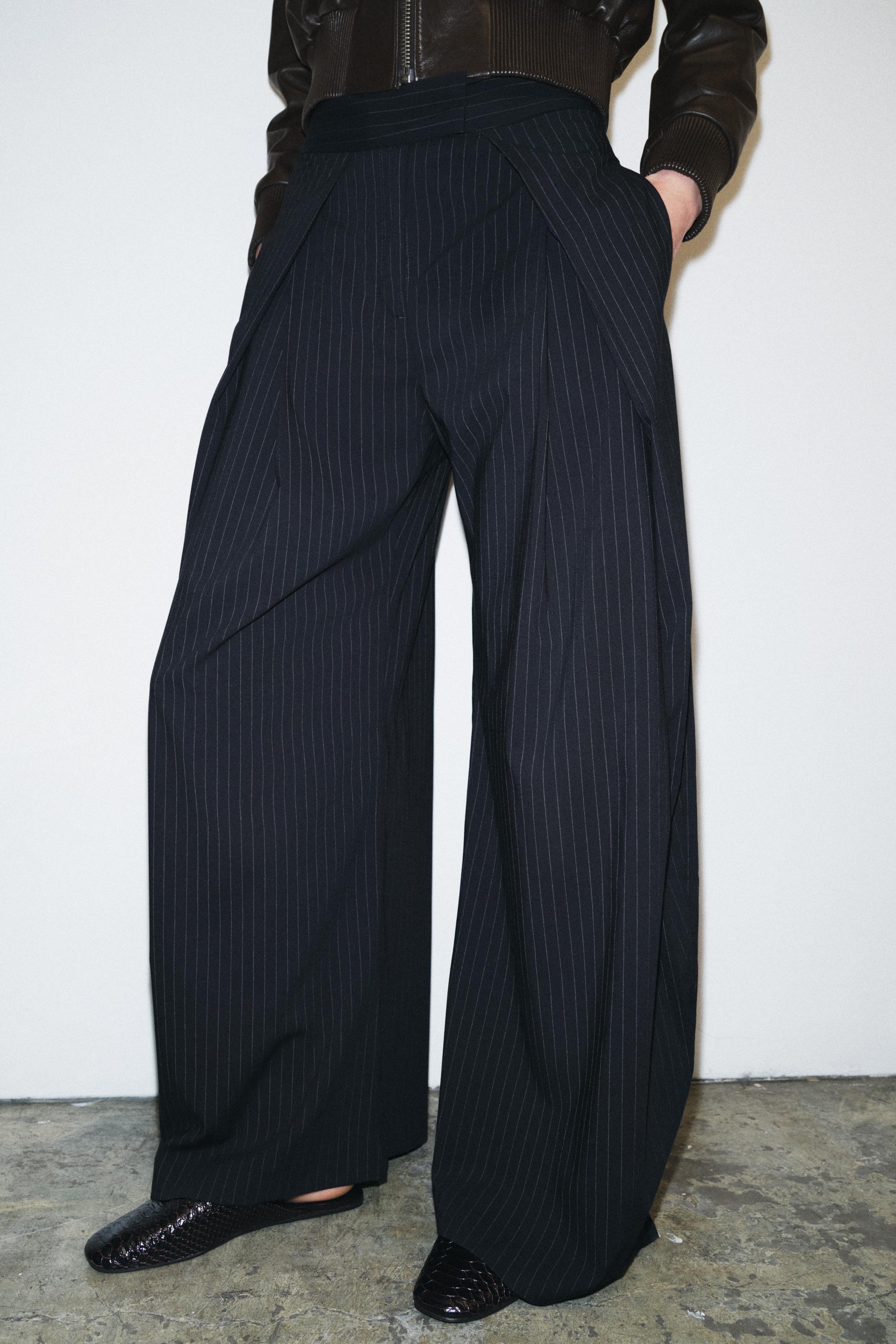 Zw Collection Wide-Leg Trousers