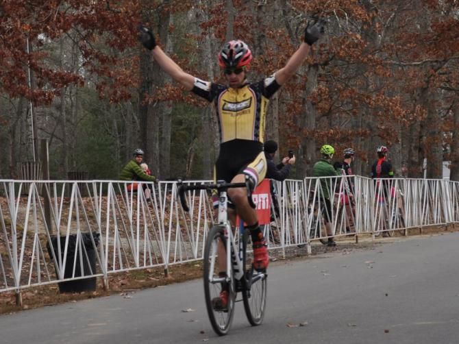 Brian Matter (RACC p/b Geargrinder) soloed to victory on the opening day of the 2012 North Carolina Grand Prix.