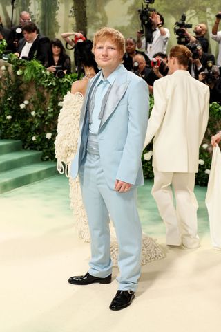 Ed Sheeran attends the Met Gala 2024 for the first time