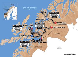 The Arctic Race of Norway Race Map