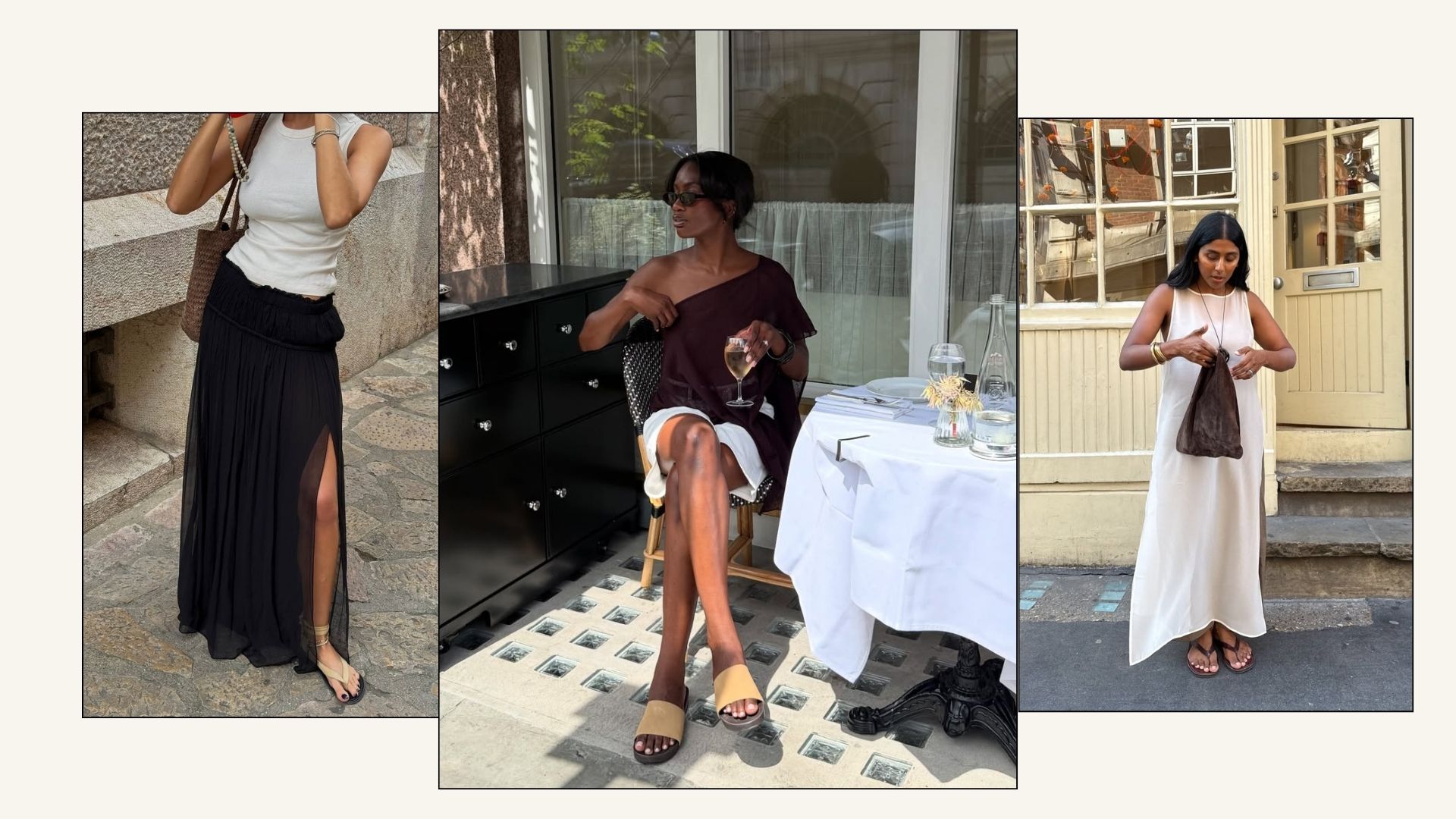 women wearing minimalist sandals