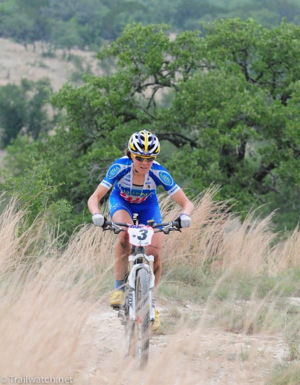 Georgia Gould (Luna Pro Team) on the longest climb