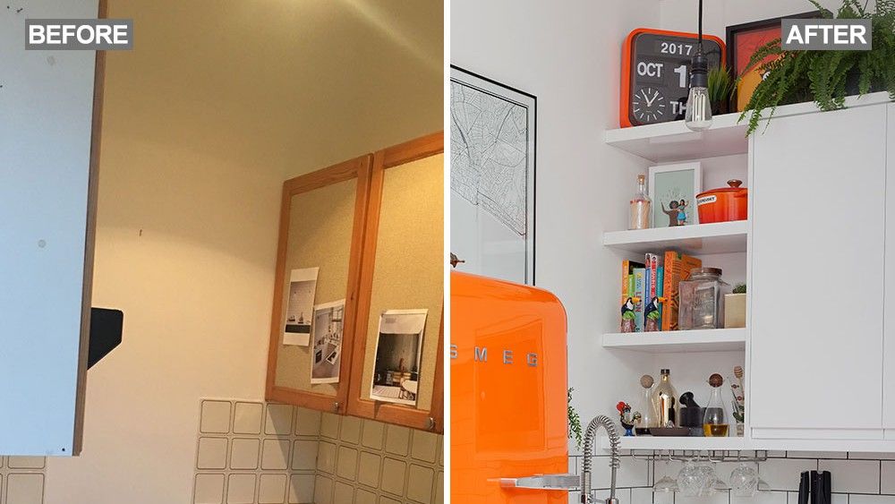 kitchen makeover before and after