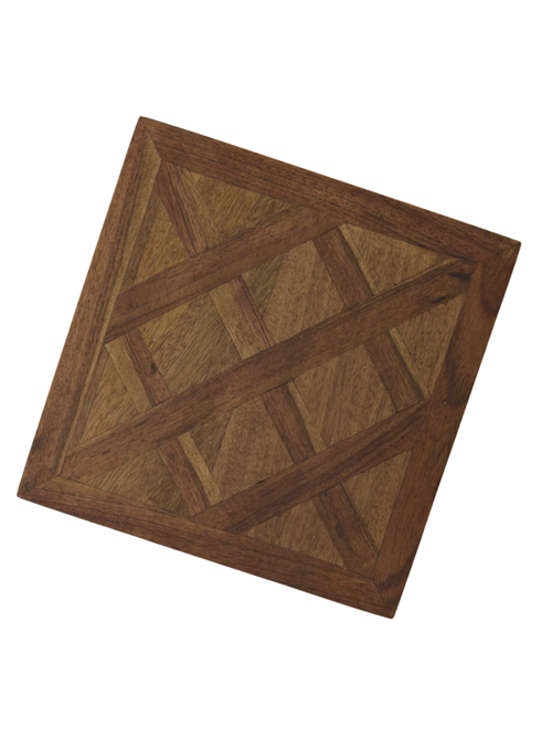 Lattice Two-Tone Wood Trivet