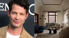 Nate Berkus, shot of a classic living room with white walls