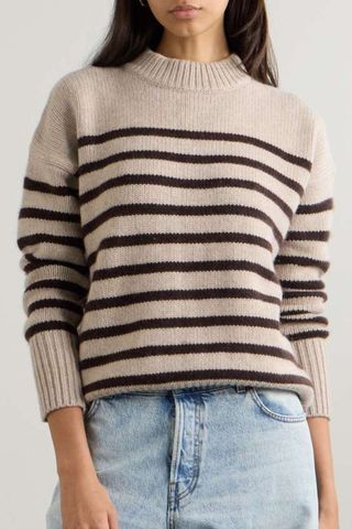 La Ligne Marina striped wool and cashmere-blend sweater