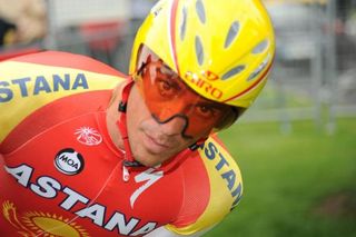 Alberto Contador (Astana) was serious before his ride