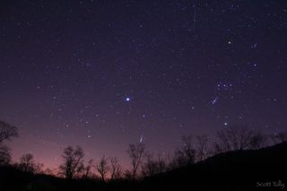 Geminid Meteor From the Northwest Hills of Connecticut.