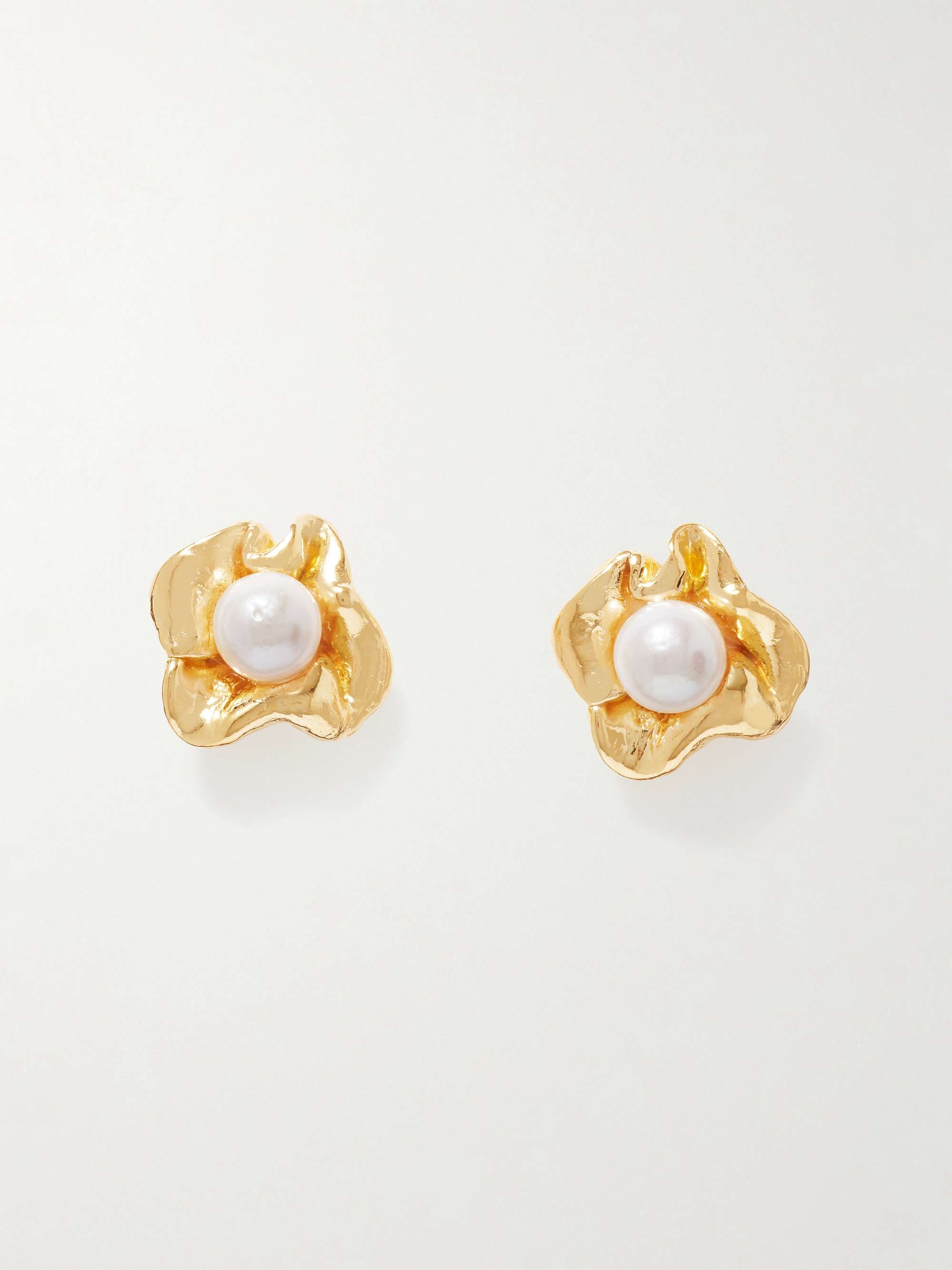 Unity Recycled Gold Vermeil Pearl Earrings