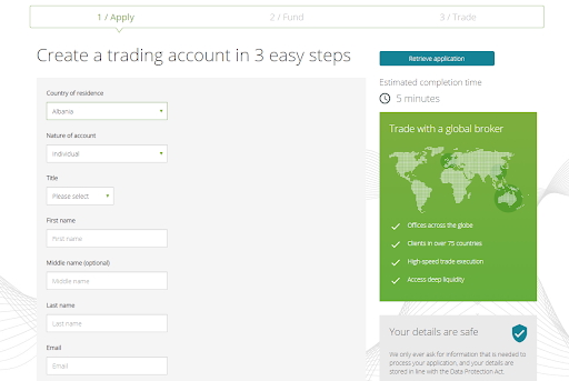 Opening a ThinkTrader account is fast, but you will have to provide verification documents