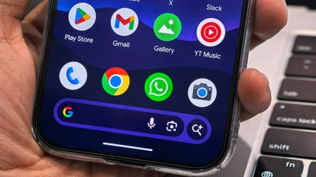 WhatsApp app icon on a Google Pixel home screen