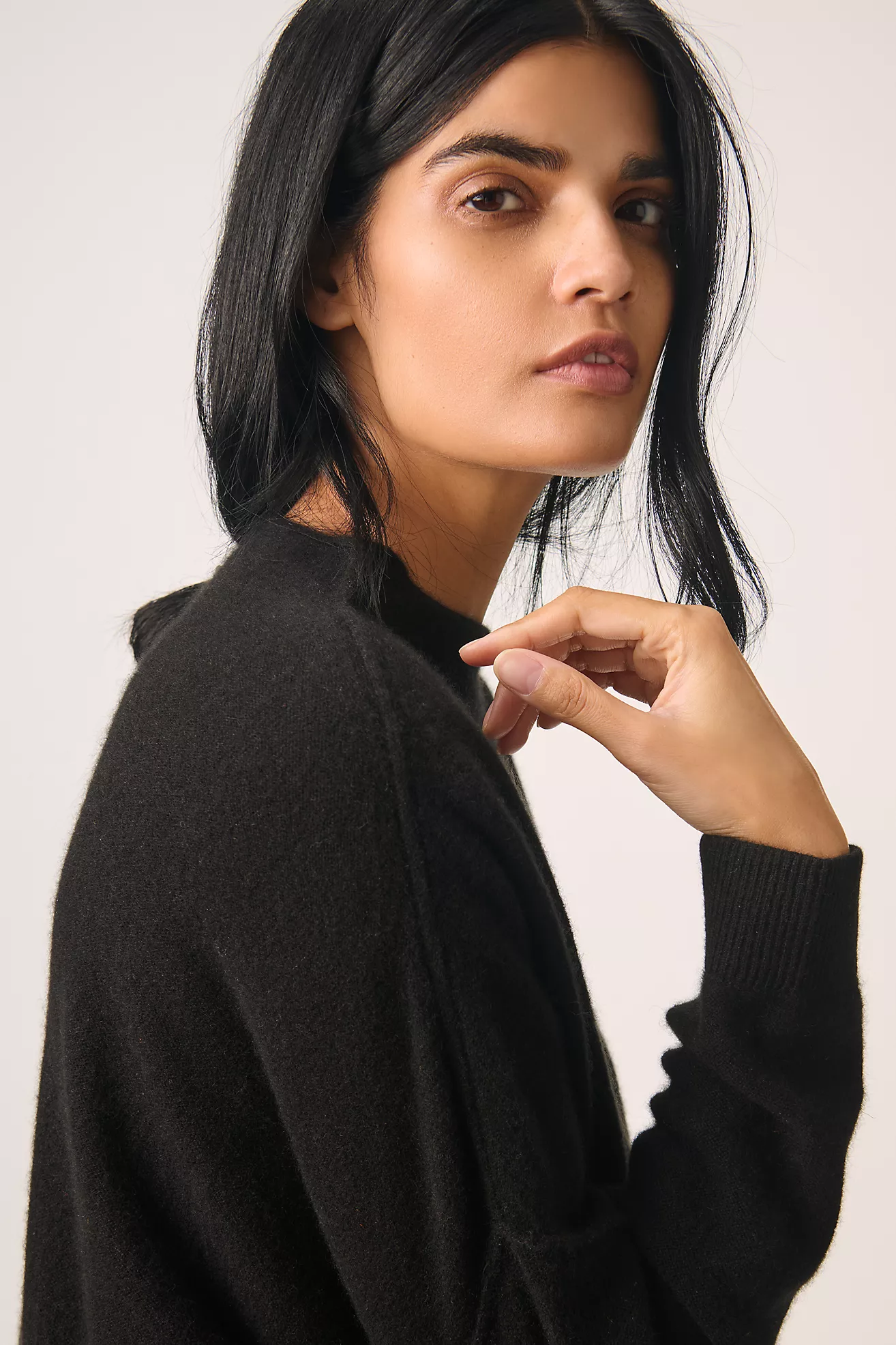 Alani Cashmere Mock Neck Jumper