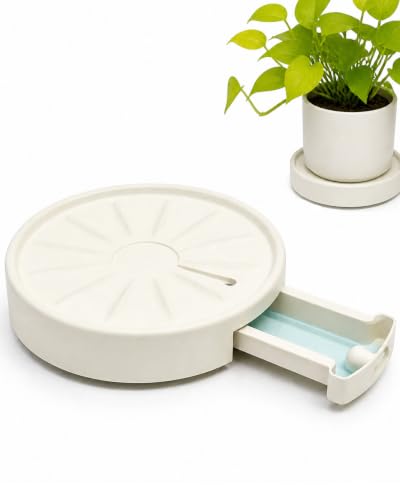 Plant Caddy With Wheels 12 Inch, Indoor Outdoor Rolling Plant Saucer