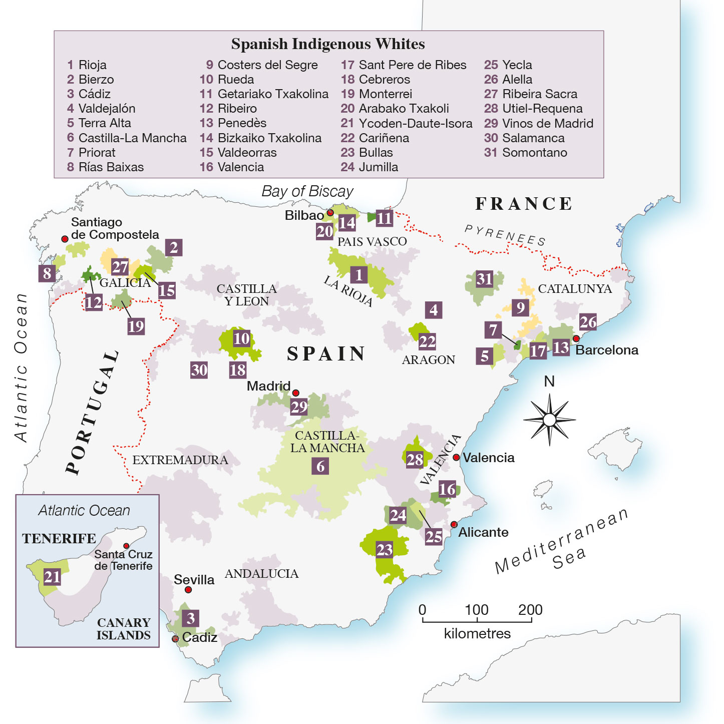 Spanish Indigenous whites map