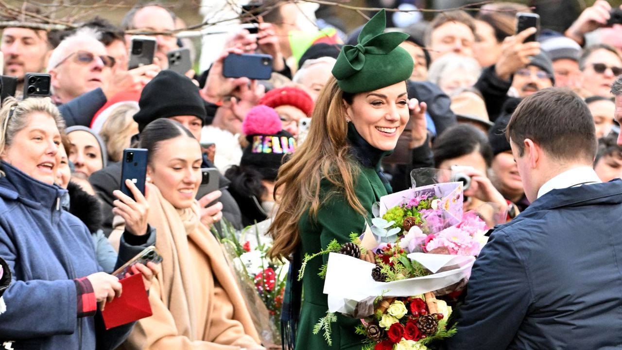 The Princess of Wales attends the Christmas Morning Service at Sandringham Church