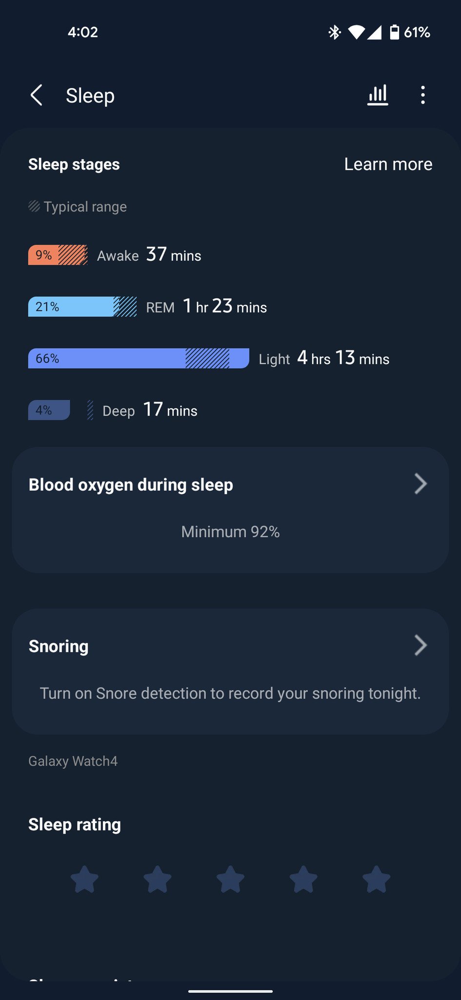 Samsung Health Screenshots