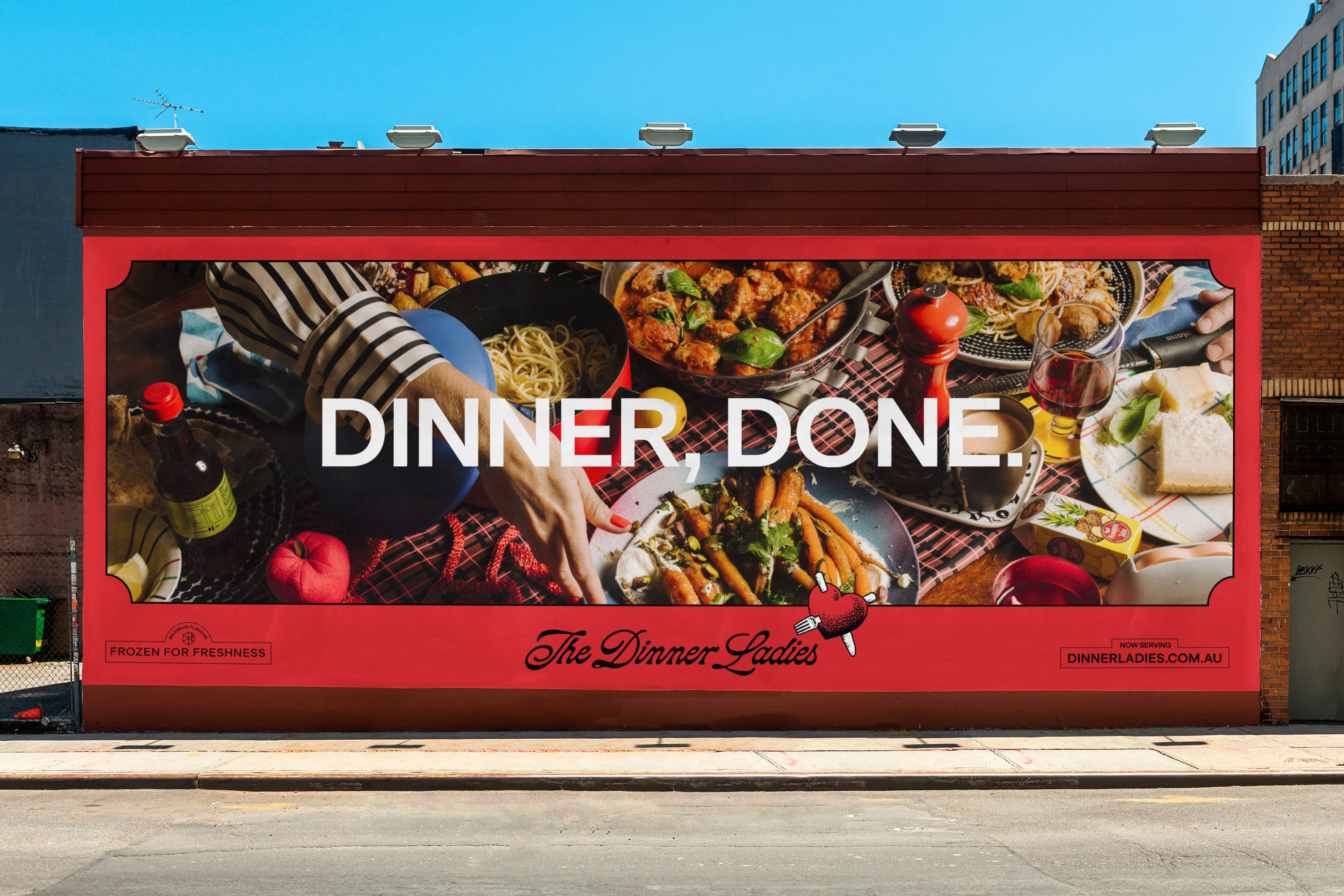 The Dinner Ladies branding campaign