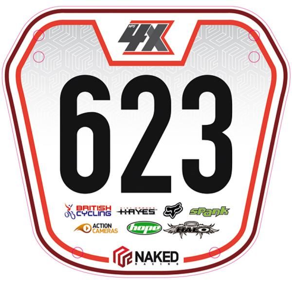 British Four Cross national series number plate