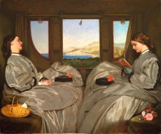 All the tedium of a long train journey: Augustus Egg’s The Travelling Companions, 1862. Credit: Alamy