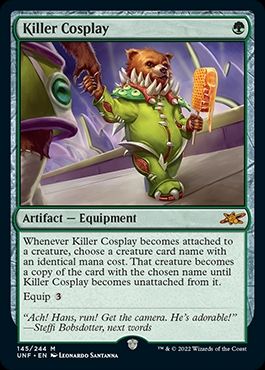 A card from Magic's Unfinity set