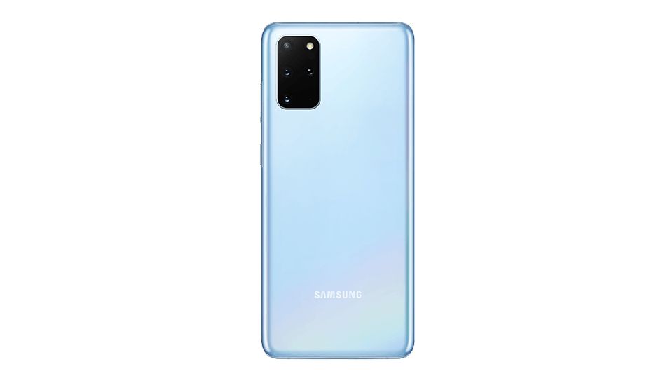 The Samsung Galaxy S20 Plus in Cloud Blue
