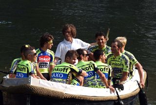 Tinkoff-Saxo during the Team Presentation of the 2015 Tour de France