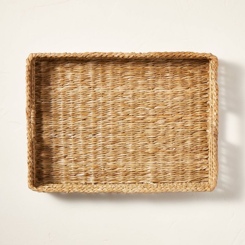 14"x20" Natural Woven Tray With Handles - Hearth & Hand™ With Magnolia