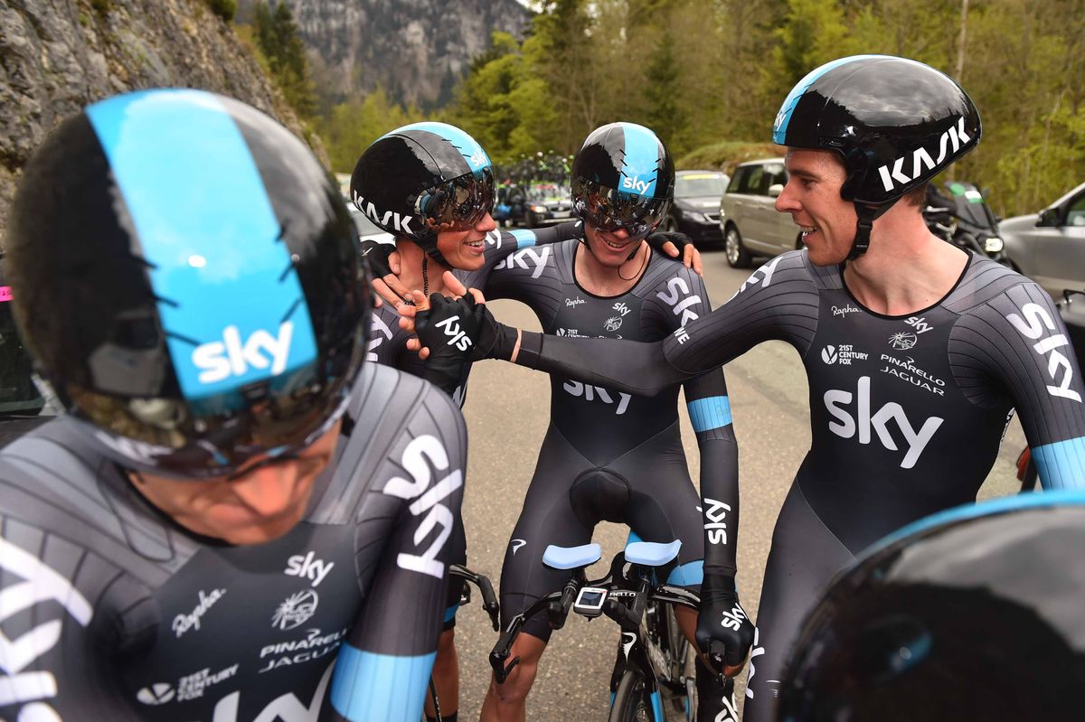 A victorious Team Sky