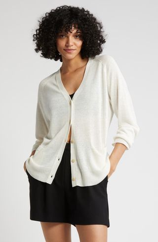 Linen Blend Cardigan