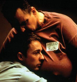 Meat Loaf and Edward Norton in the 1999 film Fight Club
