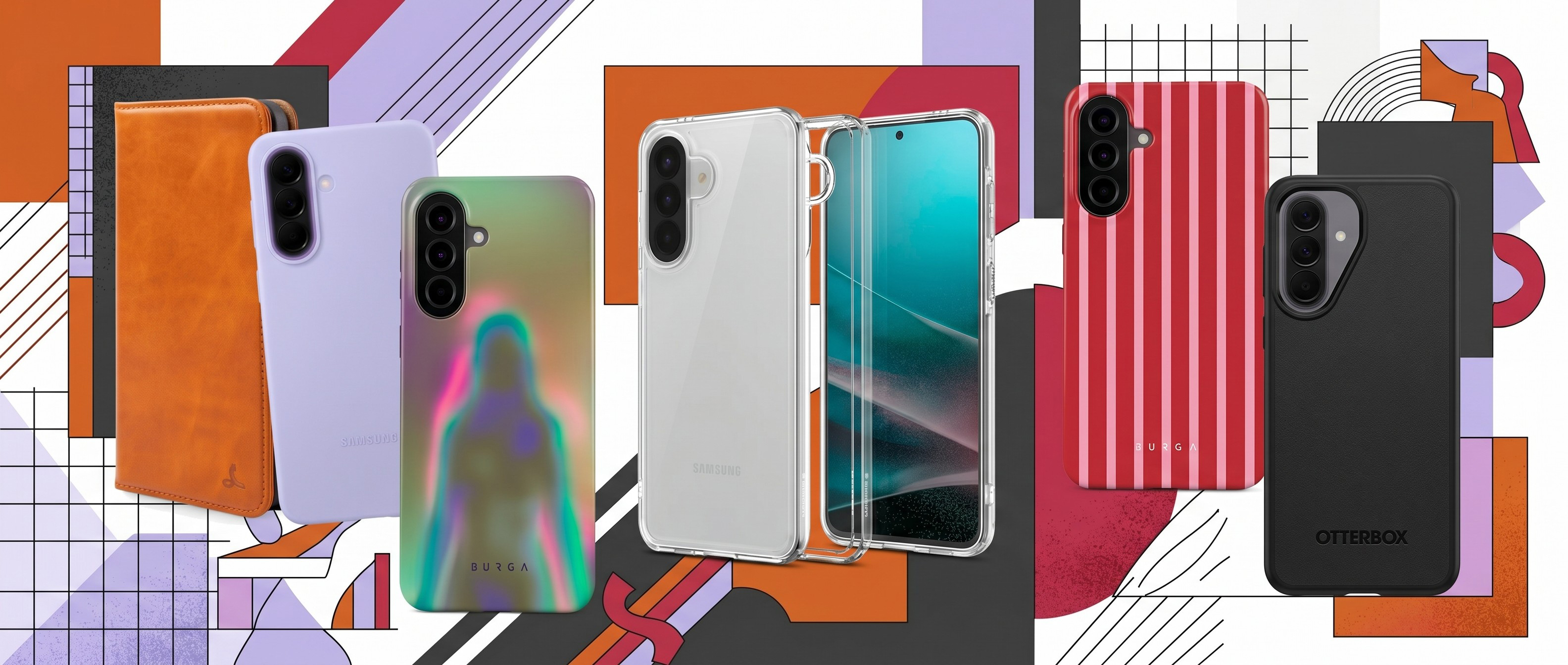 Selection of Samsung Galaxy A57 cases