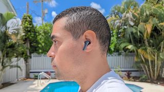 Testing the comfort levels and fit on the EarFun Air Pro SV