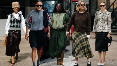 collage of street style from london fashion wek spring 2027