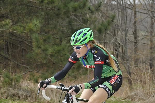Determination on the face of this Team Kenda racer