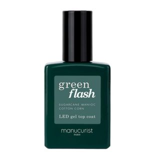 Manicurist Green Flash Top Coat Vegan Gel Nail Polish Top Coat 