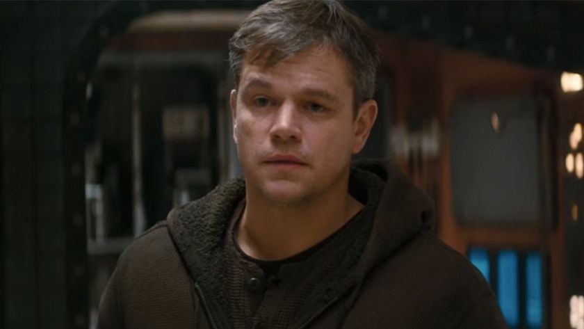 Matt Damon looking upset in Interstellar.