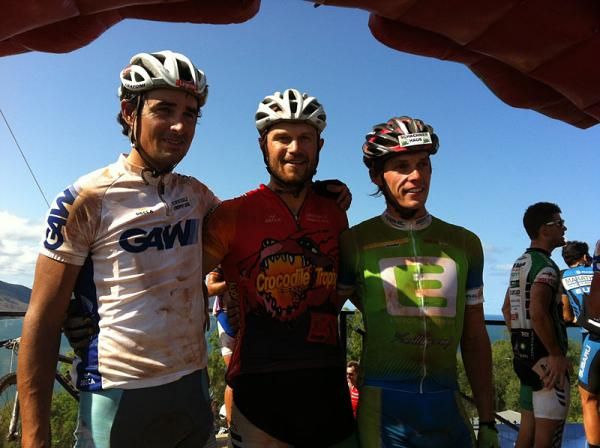 Top three: Ondrej Fojtik, Ivan Rybarik and Wolfgang Krenn