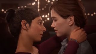 Dina and Ellie share a beautiful moment in "The Last of Us: Part II."