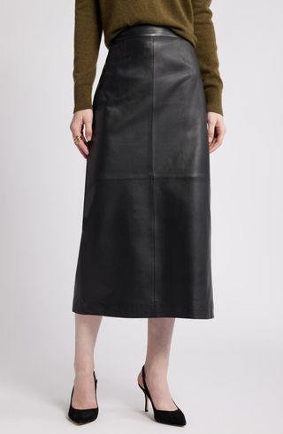 Leather Pencil Skirt