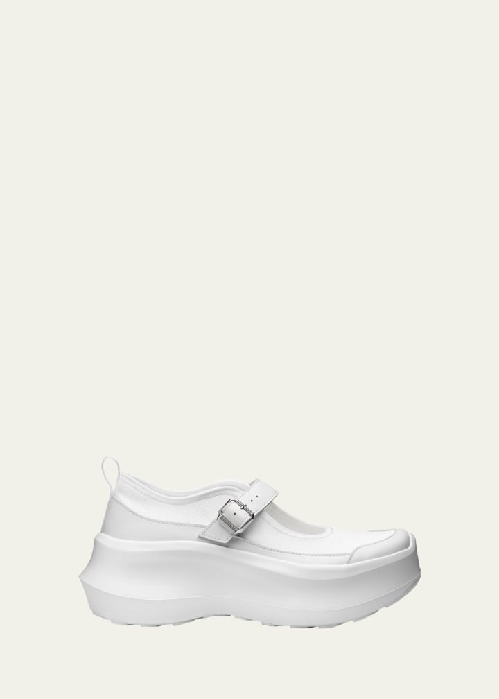 Mary Jane Leather Platform Sneakers