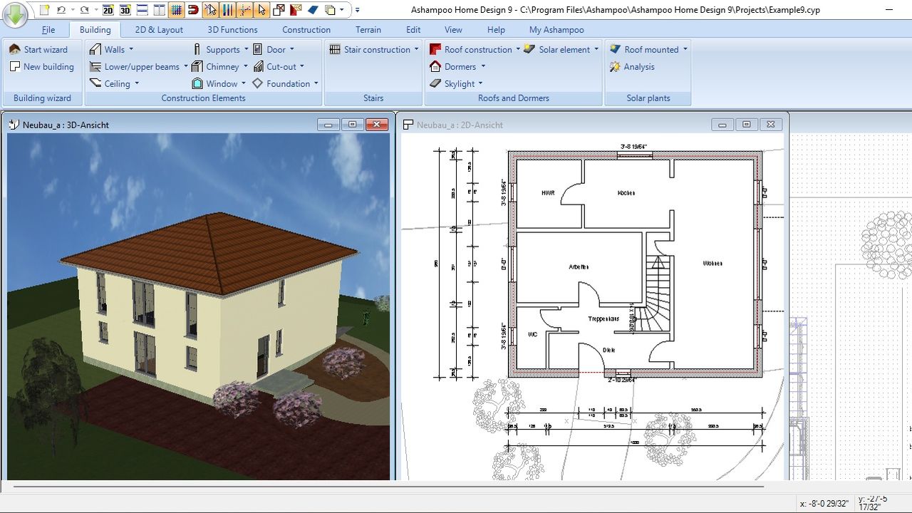 Ashampoo Home Design 9 during our review
