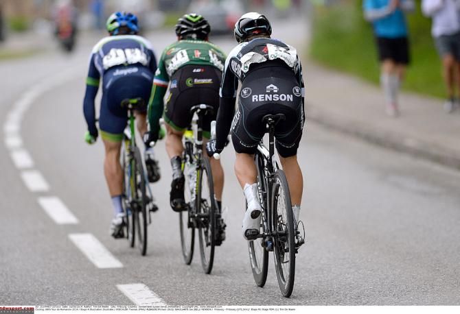 Thomas Voeckler, Michael Albasini and Jan Baklants