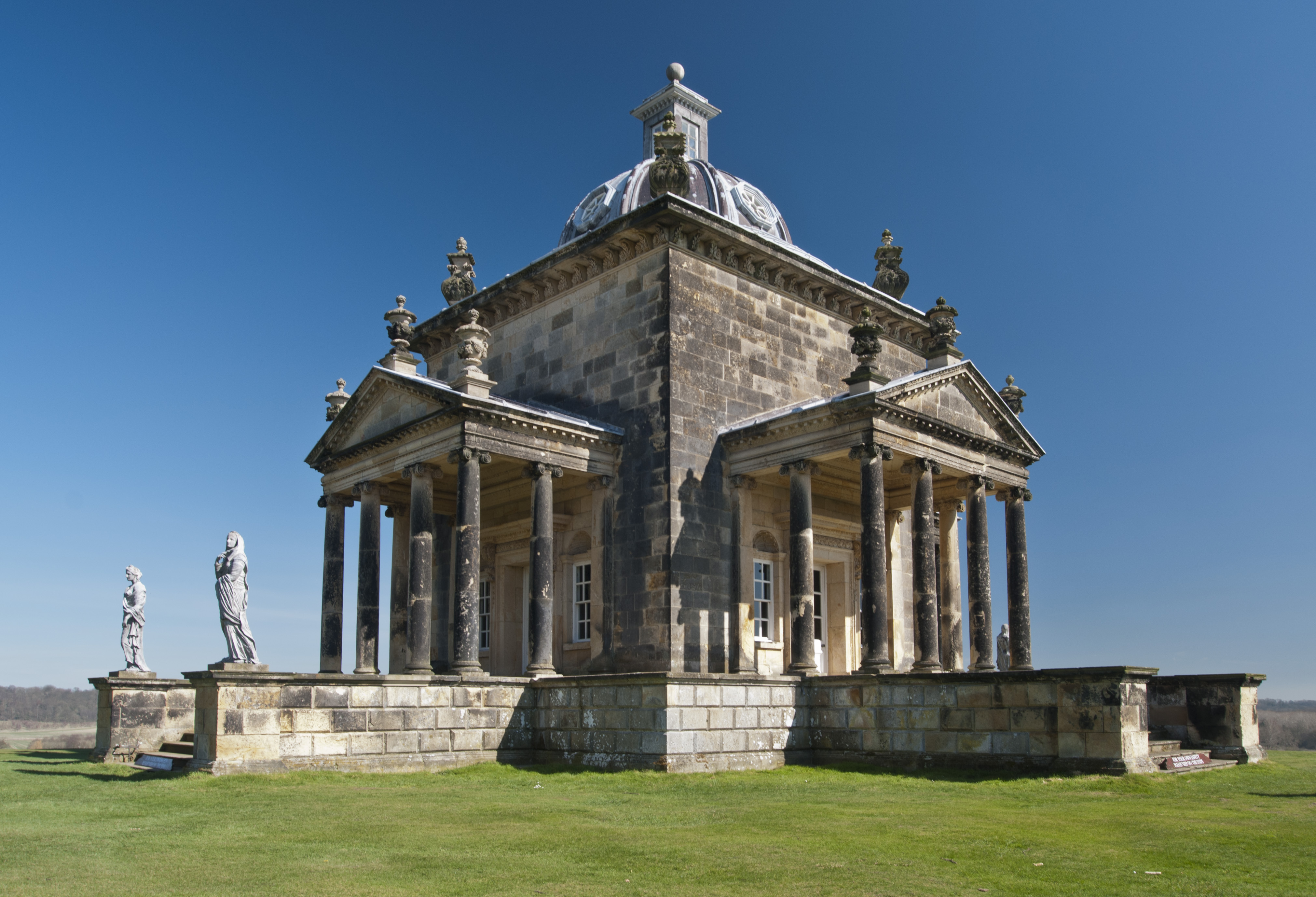 There are often follies and other architectural oddities on the estate of the stately home
