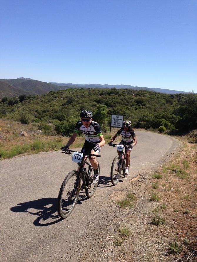 Alex Grant and Tinker Juarez (Sho-Air/Cannondale) in the lead