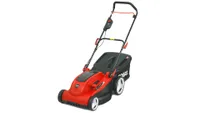 Cobra MX4340V cordless lawn mower in red on angle
