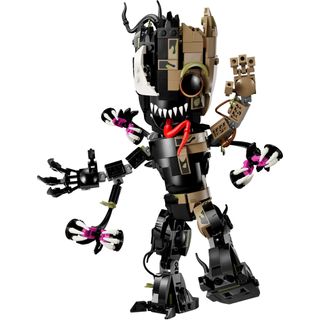 Lego Marvel Venomized Groot on a white background