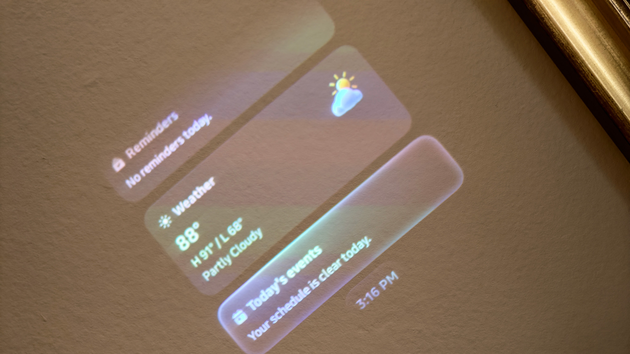 What the display on Meta Ray-Ban Display glasses looks like