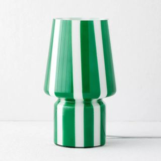 Urban Outfitters Stripe Little Glass Table Lamp